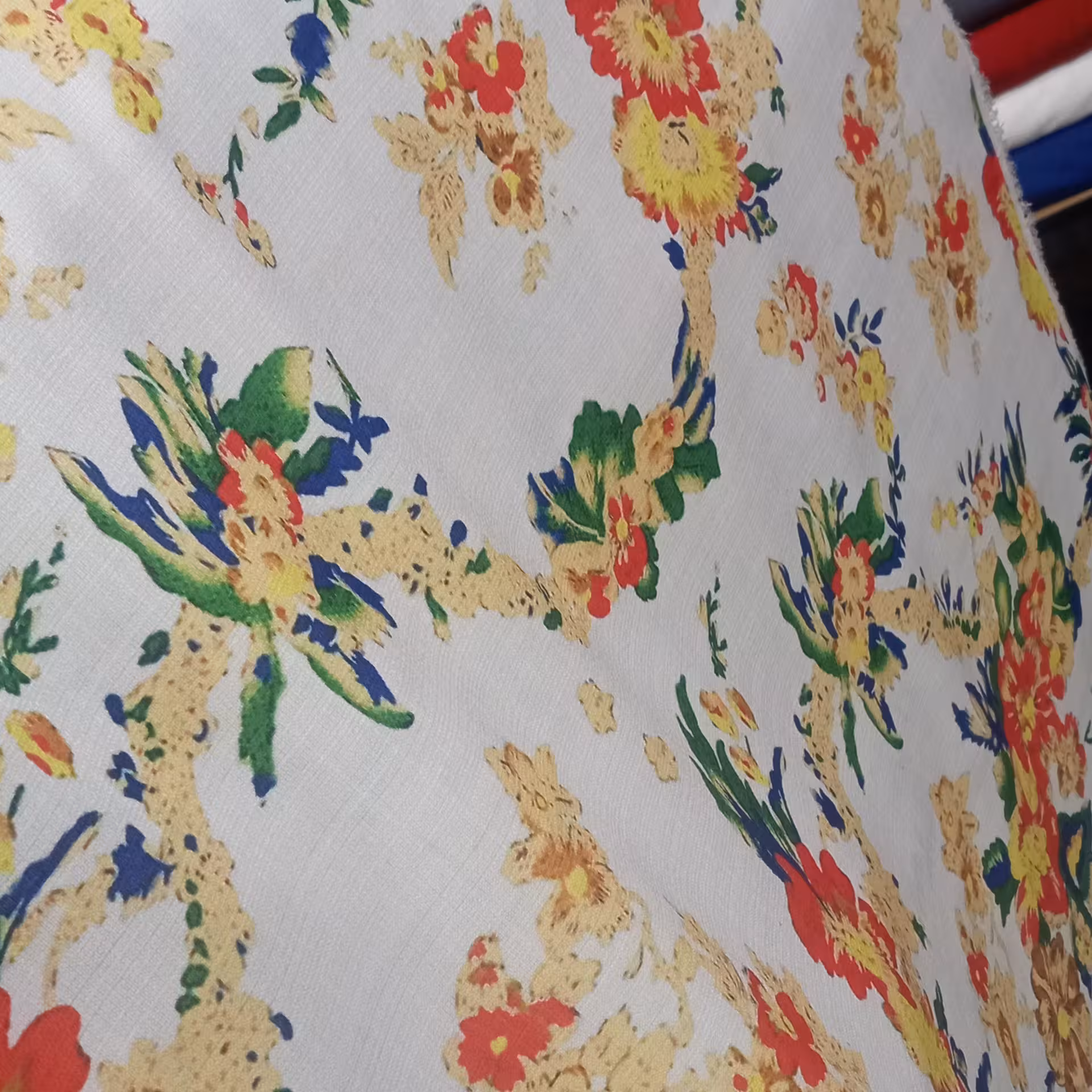 پارچه شانتون  طرحدار