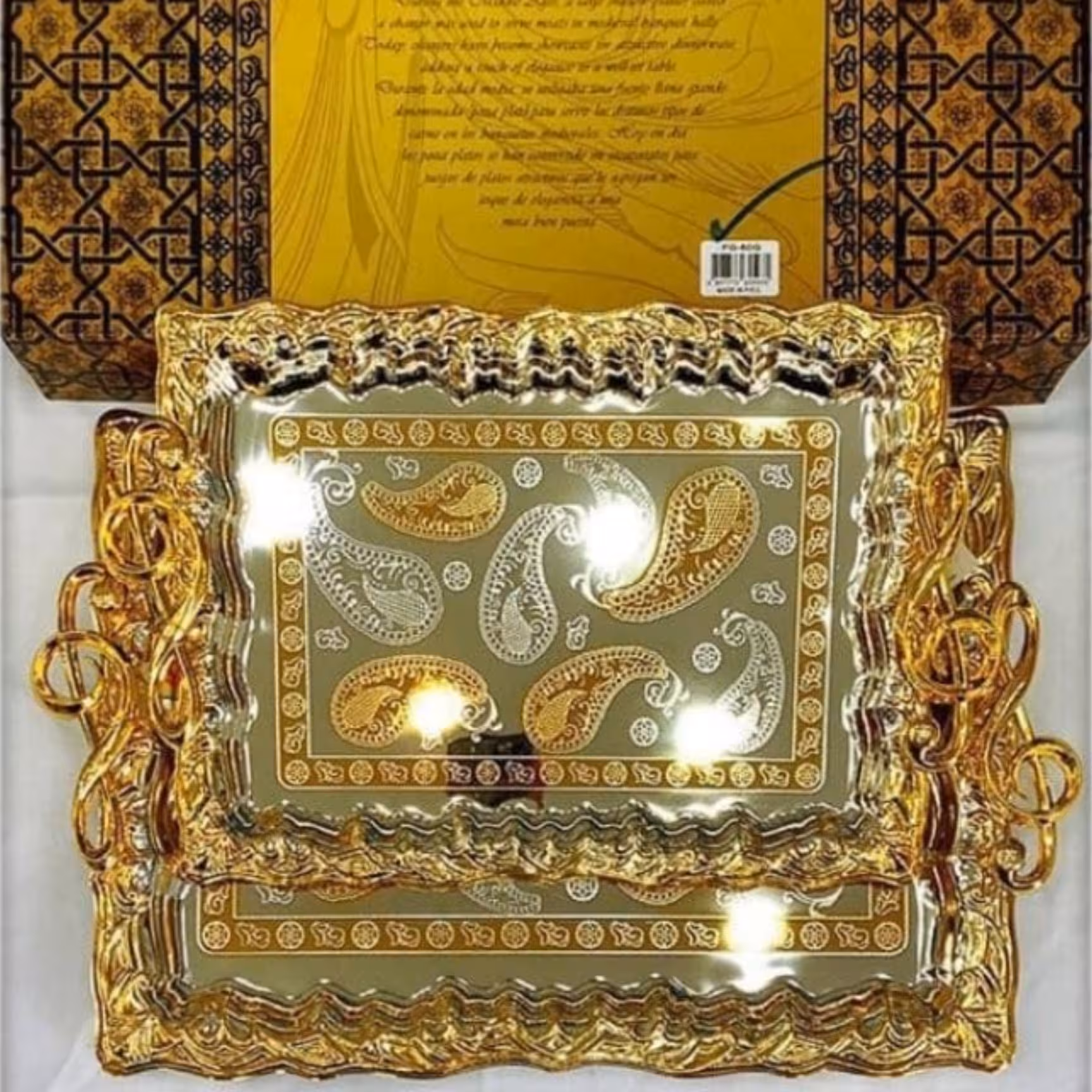 سینی جفتی استیل ضخیم برند رومانتیک 

