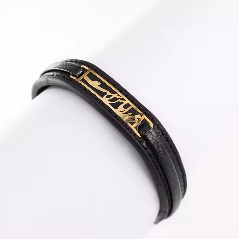 دستبند چرم طلا نیوکالکشن