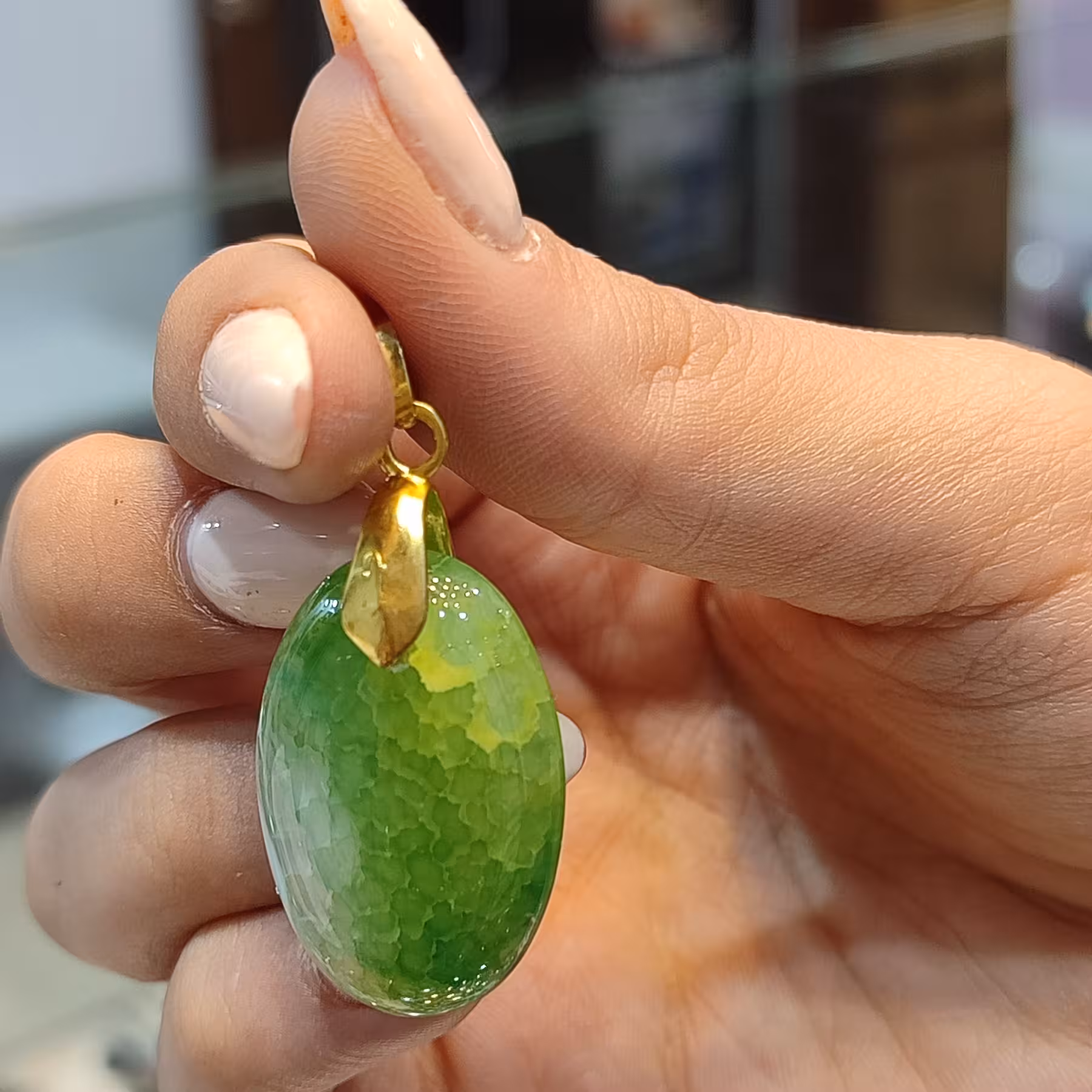 گردنی عقیق دراگون فاخر یا سنگ اژدها