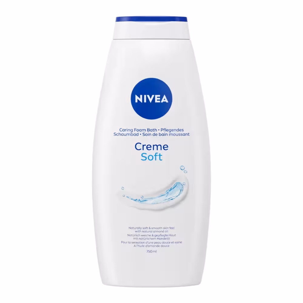 شامپو بدن کرمی نیوآ مدل Cream Soft حاوی روغن بادام حجم 750 میل