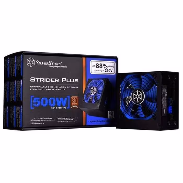 منبع تغذیه کامپیوتر سیلوراستون مدل Strider SST-ST50F-PB