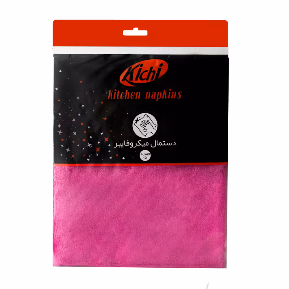 دستمال میکروفایبر تک عددی همه کاره 40*40 کی چی