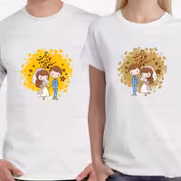 تیشرت دونفره با عکس ولنتاین عاشقانه کد 24