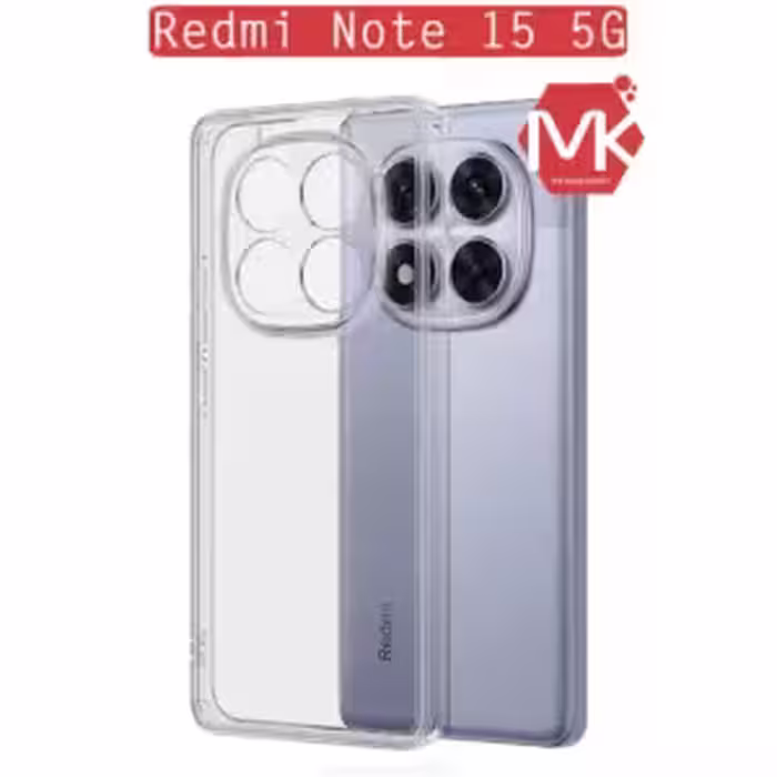 قاب ژله ای شیائومی Clear Crystal Liquid Cover | Redmi Note 15 5G