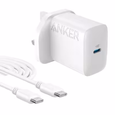 شارژر دیواری 20 وات انکر مدل B2347K21 به همراه کابل Type-C به Type-C به طول 1.5 متر