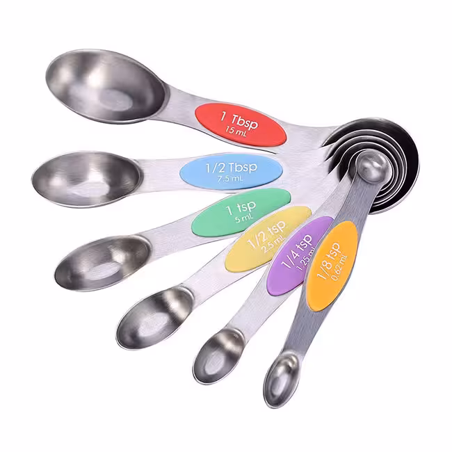 ست قاشق مدرج دوطرفه