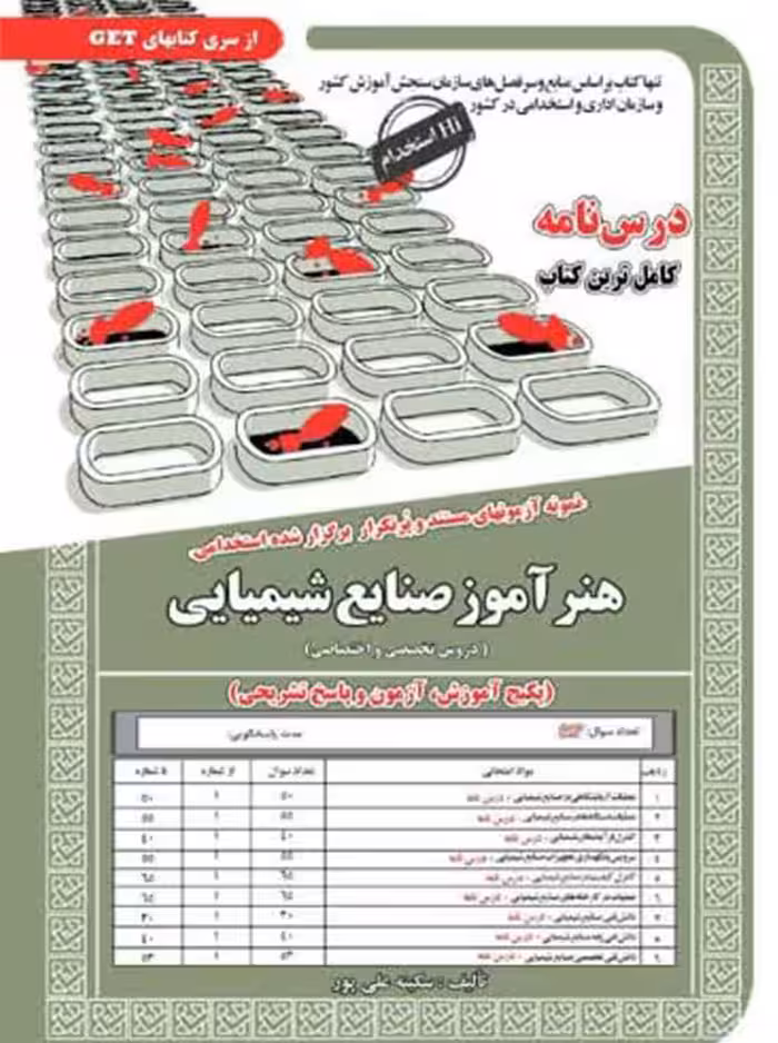 استخدامی هنرآموز صنایع شیمیایی(حیطه تخصصی) علی پور سامان سنجش