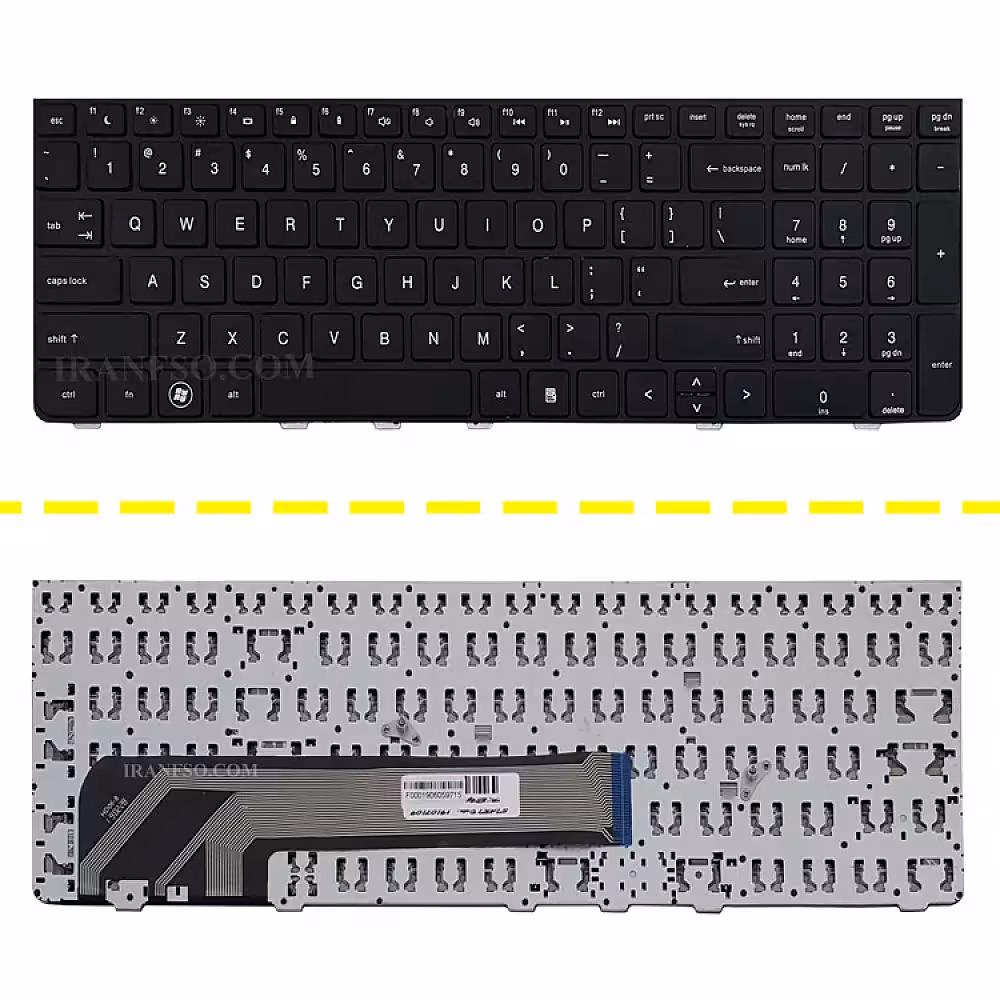 کیبرد لپ تاپ اچ پی ProBook 4530 مشکی-با فریم