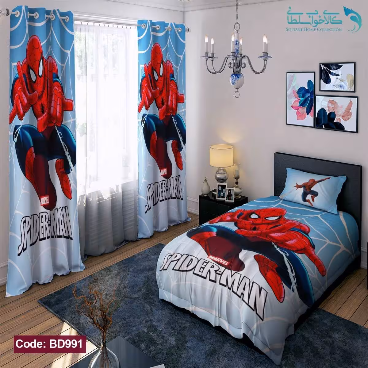 روتختی طرح مرد عنکبوتی یکنفره کد BD991