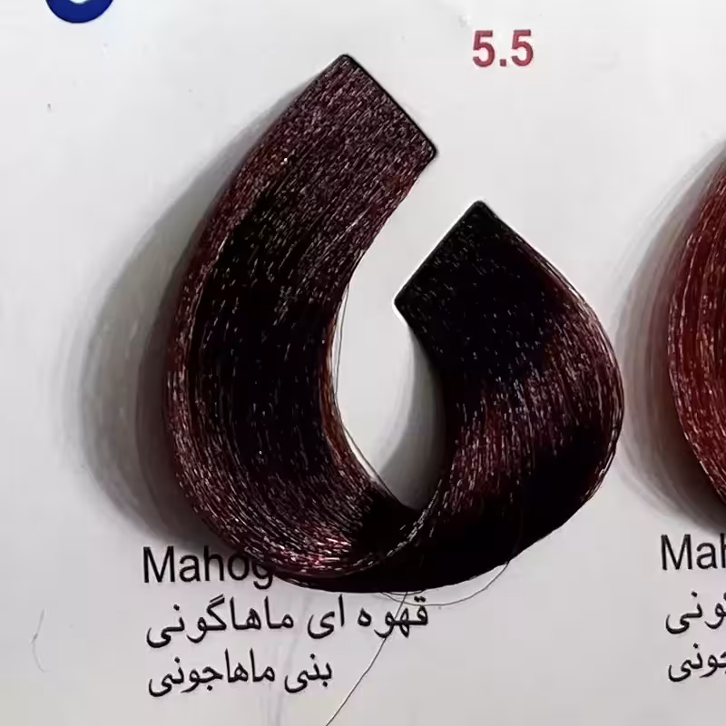 قهوه ای ماهاگونی 5.5 ،رنگ مو کم آمونیاک پیلون ویک عدد اکسیدان | amazonchi