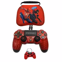 دسته بی سیم PS4 برند Play X طرح Spider-Man با کیف