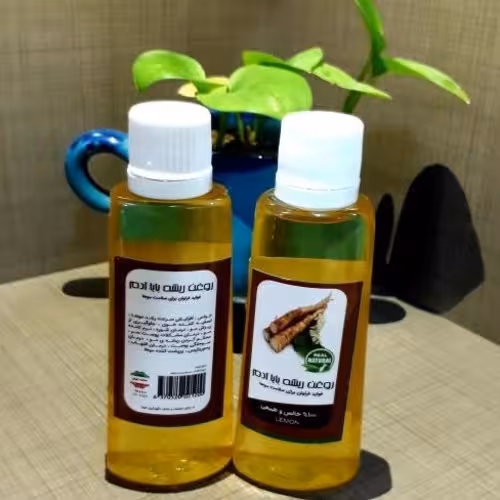 روغن ریشه بابا آدم 60 سی سی مناسب پوست و مو