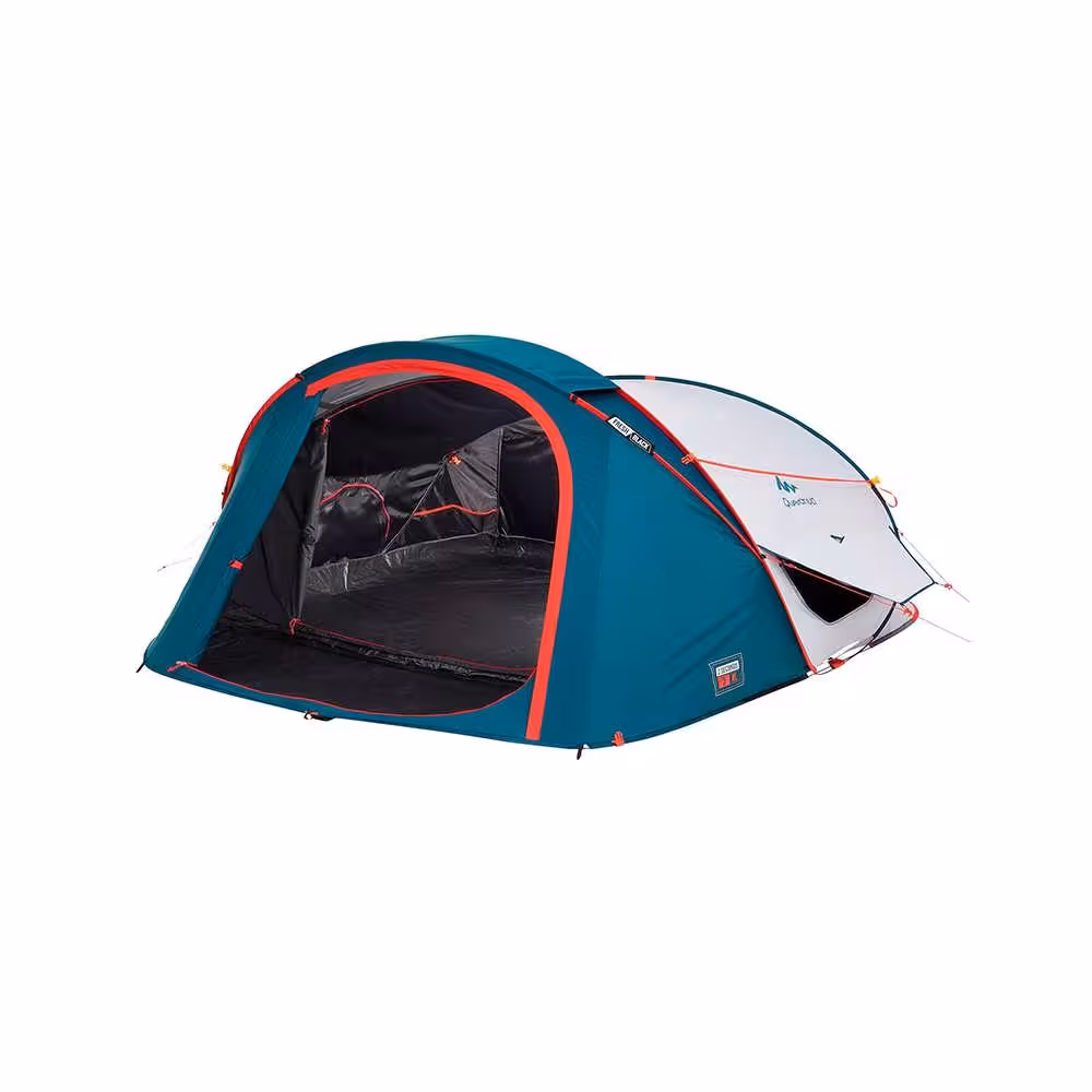 چادر مسافرتی فنری 3 نفره کچوا مدل 2Second Fresh & Black XL