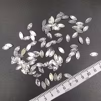 مارکیز پلاستیکی دوختنی 6 در 12 ( نقره ای ) بسته 50 عددی