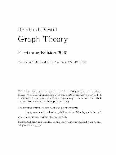 خرید و دانلود نسخه کامل کتاب Graph Theory 3