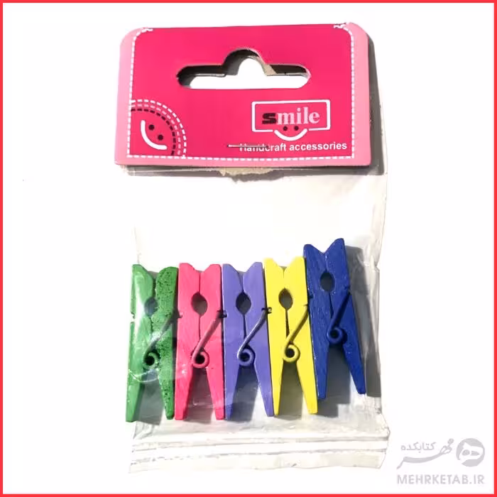 گیره چوبی سایز کوچک بسته پنج عددی