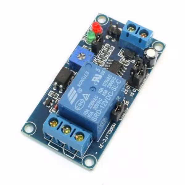 ماژول رله تایمر 12 ولت 3 سطحی Time Relay Module Normal Open