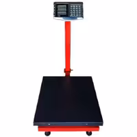 باسکول 300 کیلویی دیجیتال محک | مناسب سبد گذاری | کفه 50*50 سانتیمتر | نمایشگر دوطرفه | کیبورد استیل | شیراز ترازو