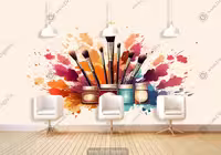 پوستر دیواری سه بعدی برای سالن زیبایی HQ-1469