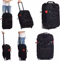 کیف کوله پشتی دوربین ZHENFHE مدل  چمدان چرخ‌دار با دسته تلسکوپی  ضد آب (LARGE)