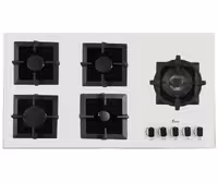 اجاق گاز بیمکث مدل 0040 پنج شعله سفید