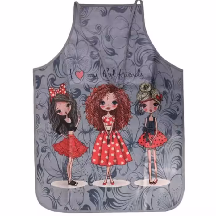 پیش بند آشپزخانه طرح عروسکی در طرح بندی های مختلف