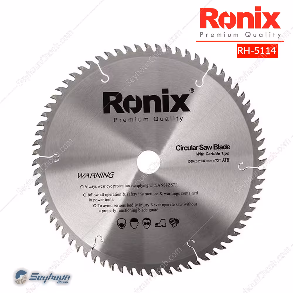 تیغ اره الماسه ام دی اف بر قطر 30 سانتی متر 72 دندانه رونیکس کد Ronix RH-5114