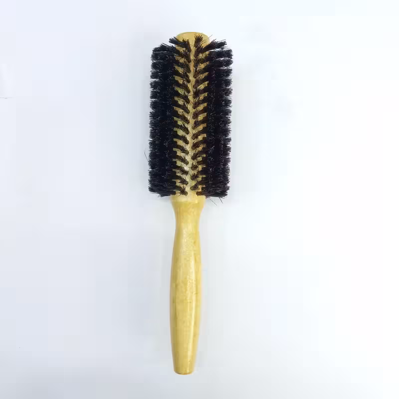 برس گرد چوبی مویی سایز 4 | amazonchi