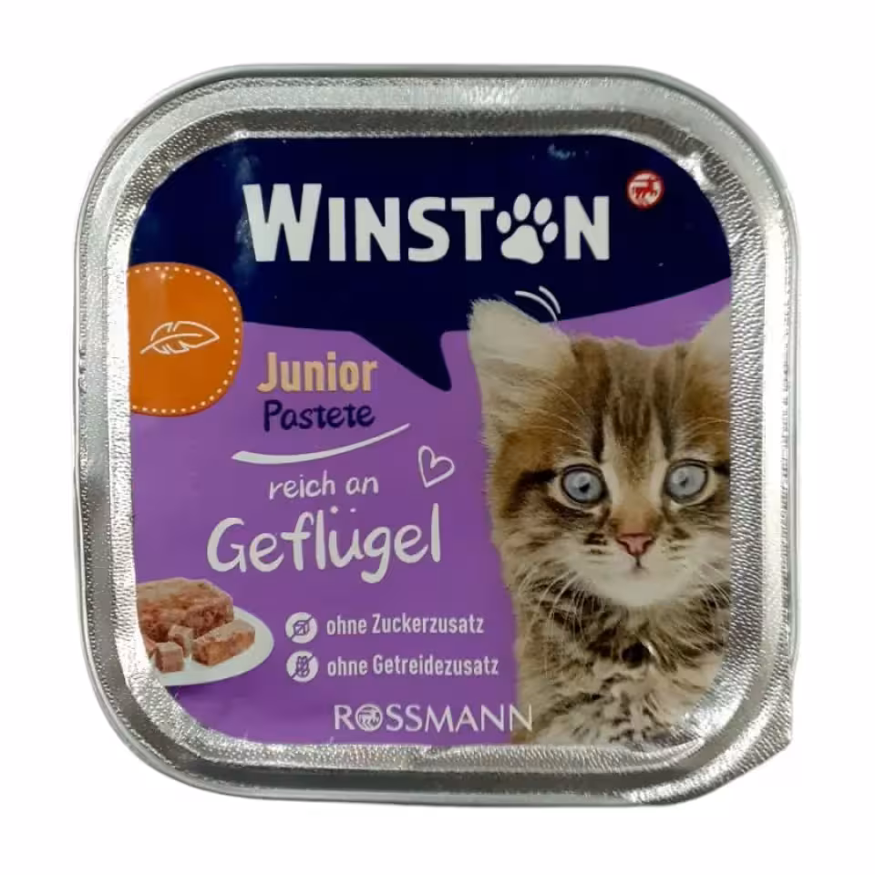ووم بچه گربه وینستون جونیور مرغ Winston Junior Geflügel وزن 100 گرم