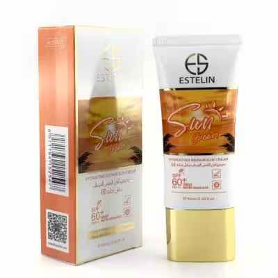 کرم ضد آفتاب بی رنگ فاقد چربی استلین spf60 حجم 60 میل کد ES0021