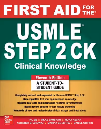 خرید و دانلود نسخه کامل کتاب First Aid for the USMLE Step 2 CK, Eleventh Edition