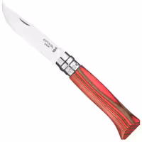 چاقو اپینل 08 استنلس – چوب توس چند لایه – لوکس ادیشن Opinel No.08 Laminated Birch Folding Knife – Red