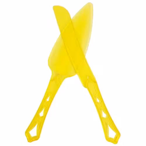 کارد کیک بری پلاستیکی زرد