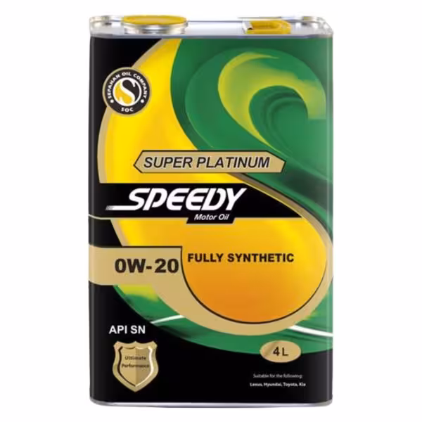 روغن موتور اسپیدی مدل سوپر پلاتینیوم 0W-20 حجم 4 لیتر