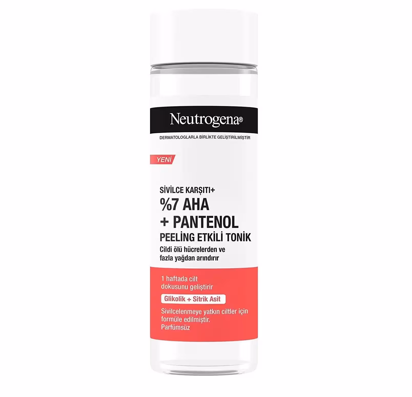 تونر لایه بردار نوتروژینا حاوی AHA7% و پانتنول 125میل – Neutrogena