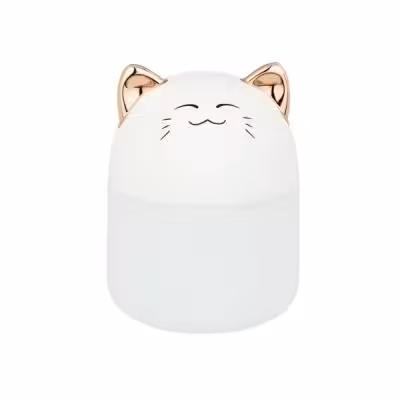 دستگاه بخور سرد H2O مدل YMJ-M8 طرح گربه - سفید