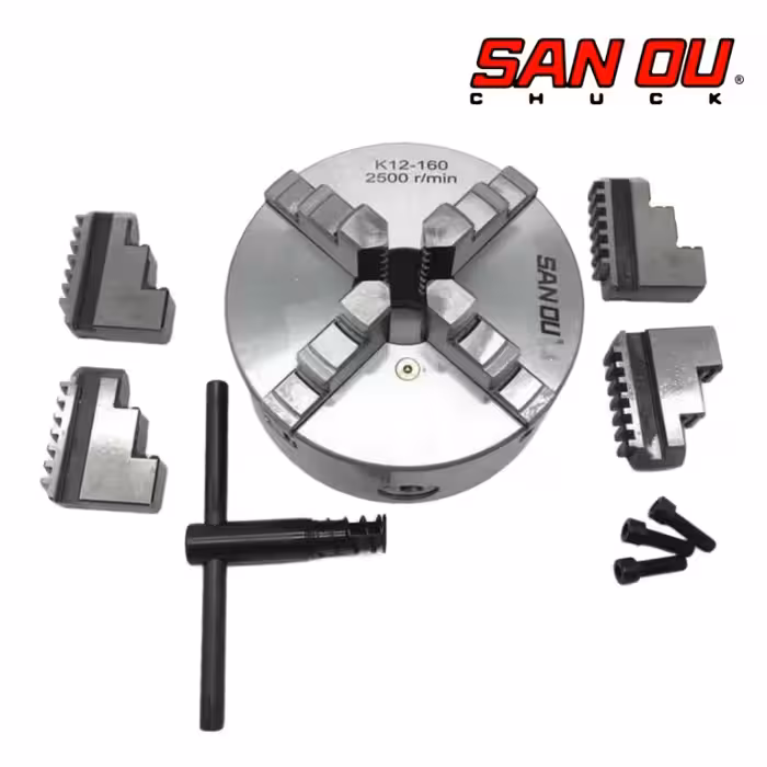 چهار نظام دستگاه تراشکاری سایز 400 میلیمتر K12-400 برند SAN OU