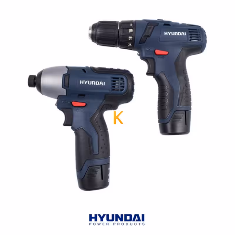 ست دریل و پیچ گوشتی شارژی مدل HP121L-CD2121L هیوندای