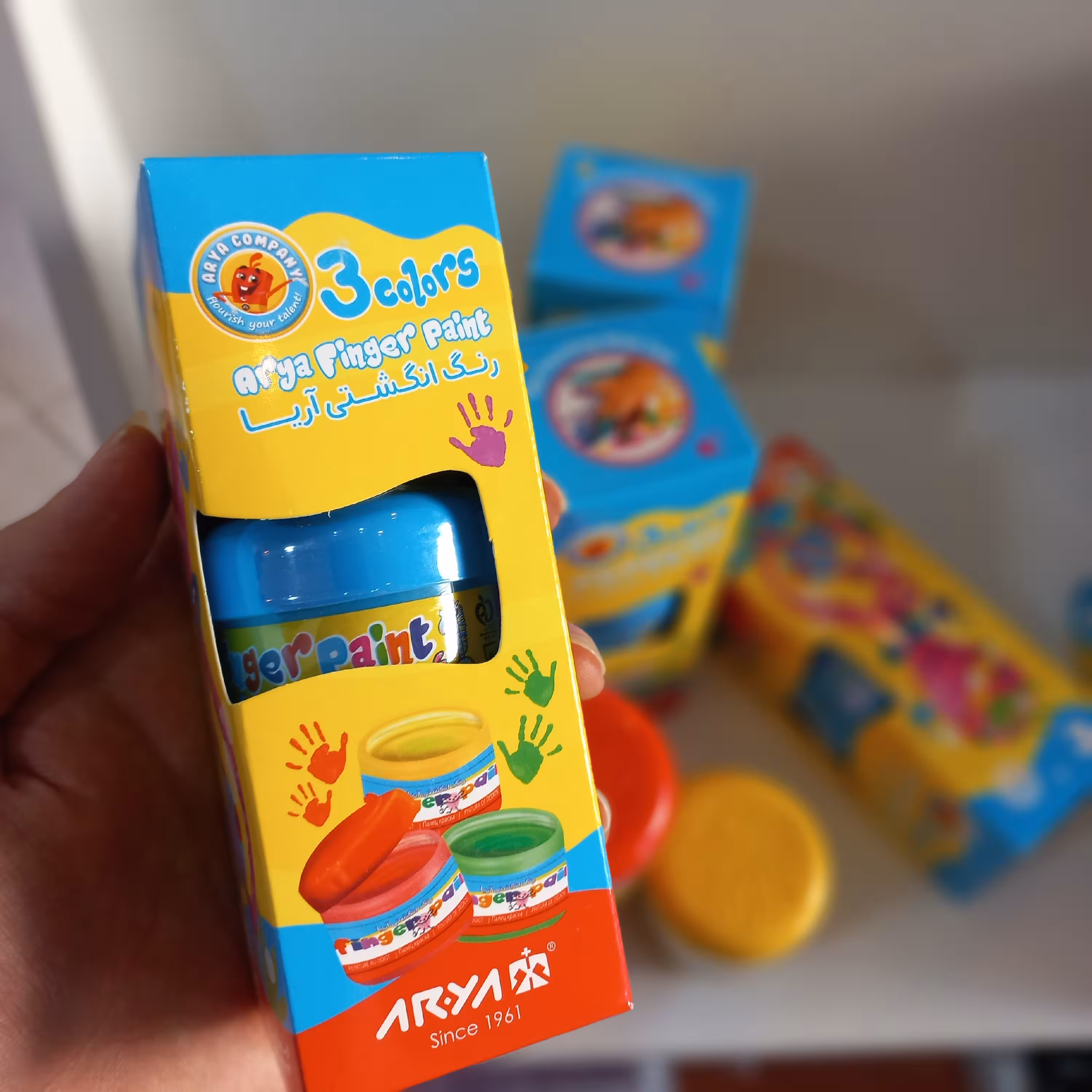 رنگ انگشتی آریا (3 رنگ)