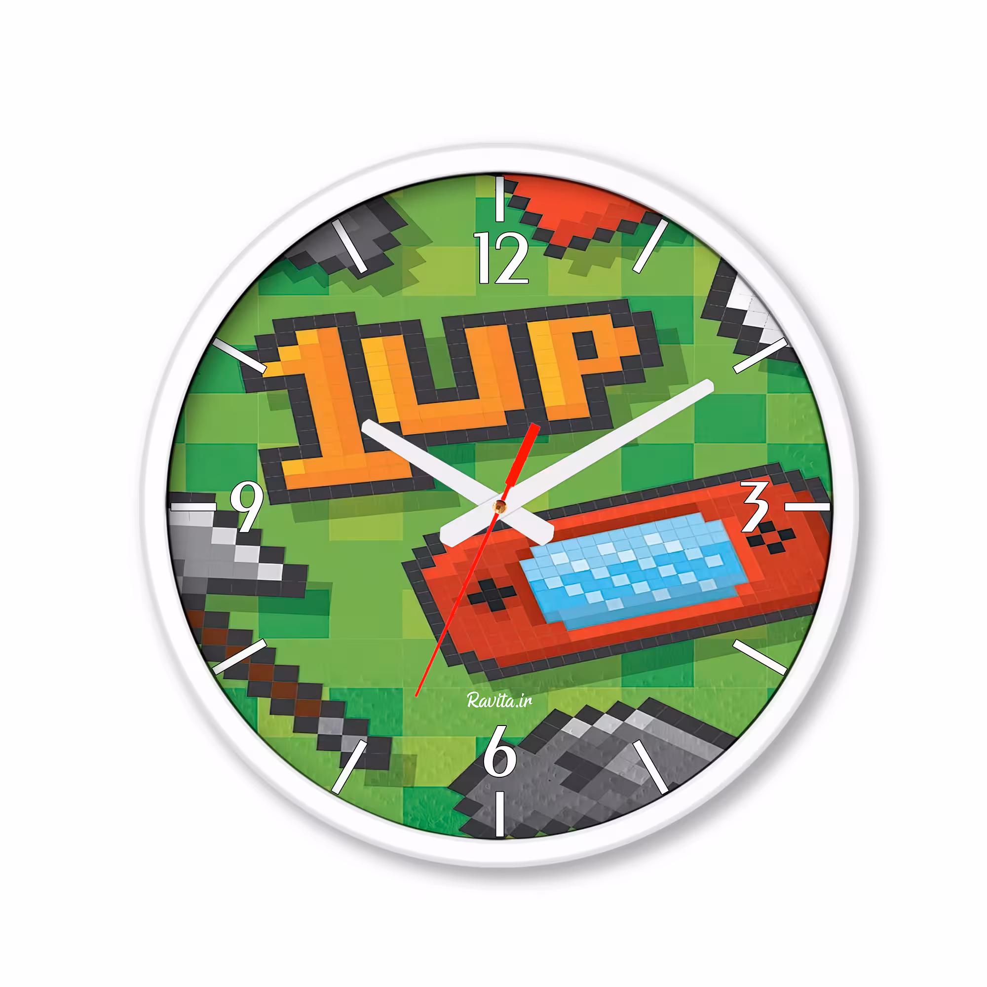 ساعت دیواری کوچک راویتا طرح ماینکرافت - Minecraft کد 3700