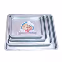 قالب مستطیل گالوانیزه برند موج (سایز 25در35 سانت ارتفاع 4 سانت)