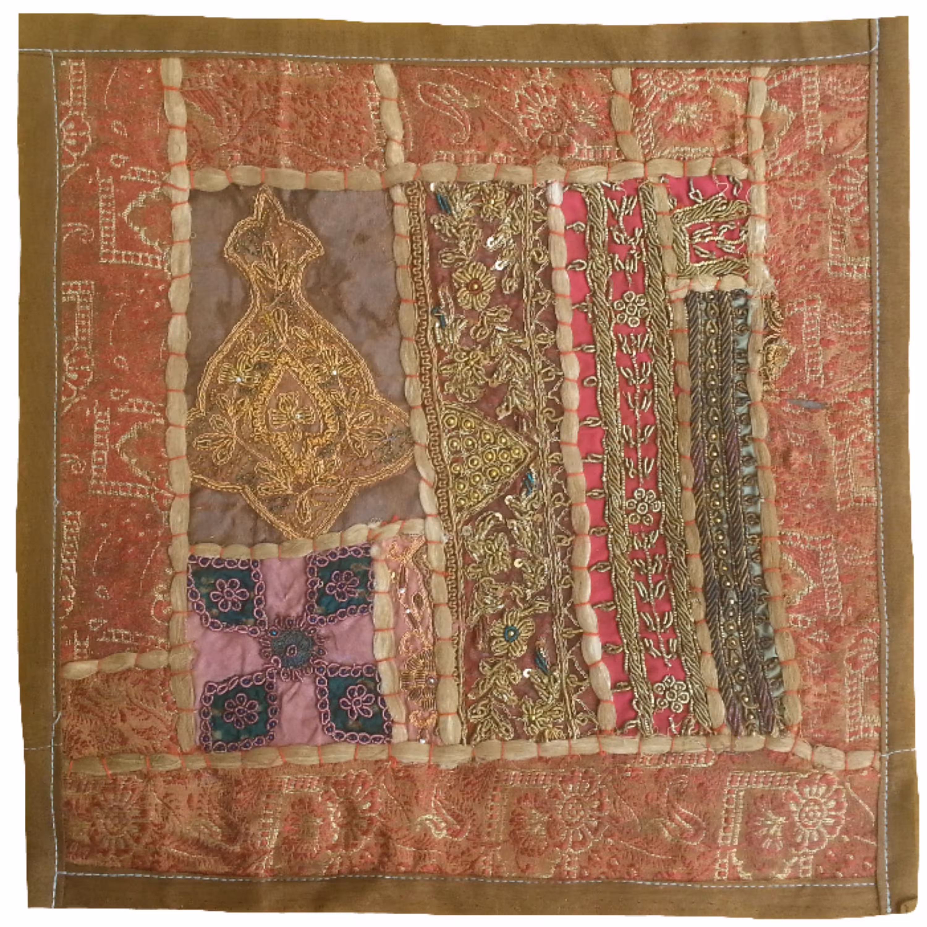وسط میزی کوچک عسلی سرمه دوزی کد QUSER16
