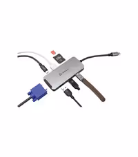 هاب 8 پورت USB-C آدام المنتس مدل CASA A08 – خاکستری