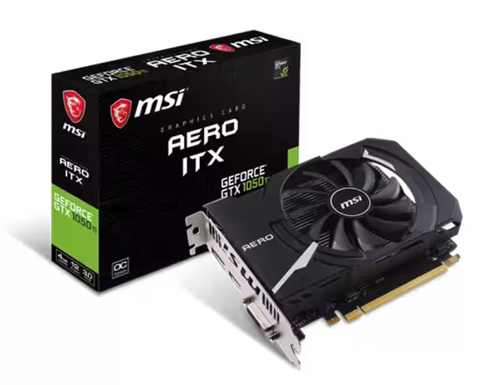 کارت گرافیک MSI مدل GeForce GTX 1050 Ti AERO ITX 4G OC