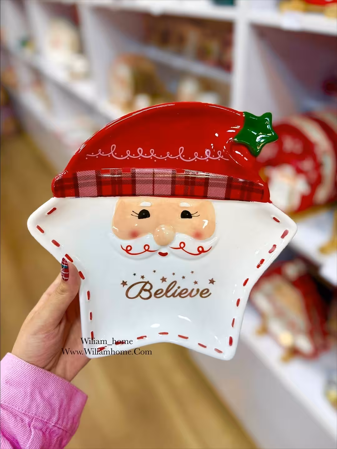 بشقاب ستاره ای بابانوئل کریسمس