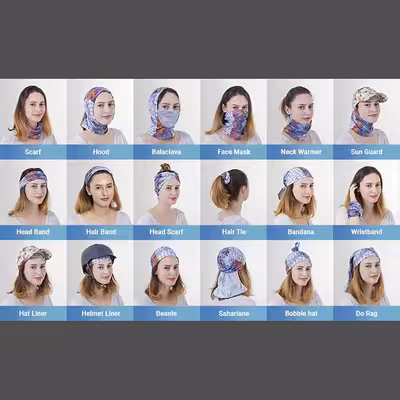 دستمال سر و گردن مدل باندانا کد 042