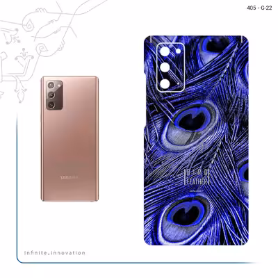 برچسب پوششی ماهوت مدل Purple Feather مناسب برای گوشی موبایل سامسونگ Galaxy Note 20