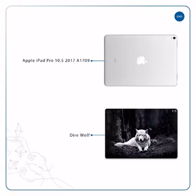 برچسب پوششی ماهوت مدل Dire Wolf مناسب برای تبلت اپل iPad Pro 10.5 2017 A1709