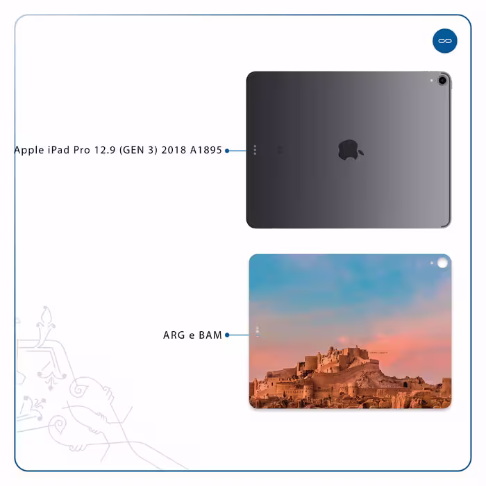 برچسب پوششی ماهوت مدل ARG-e-BAM مناسب برای تبلت اپل iPad Pro 12.9 (GEN 3) 2018 A1895